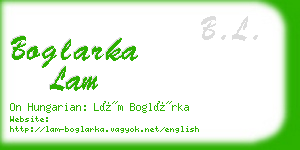 boglarka lam business card